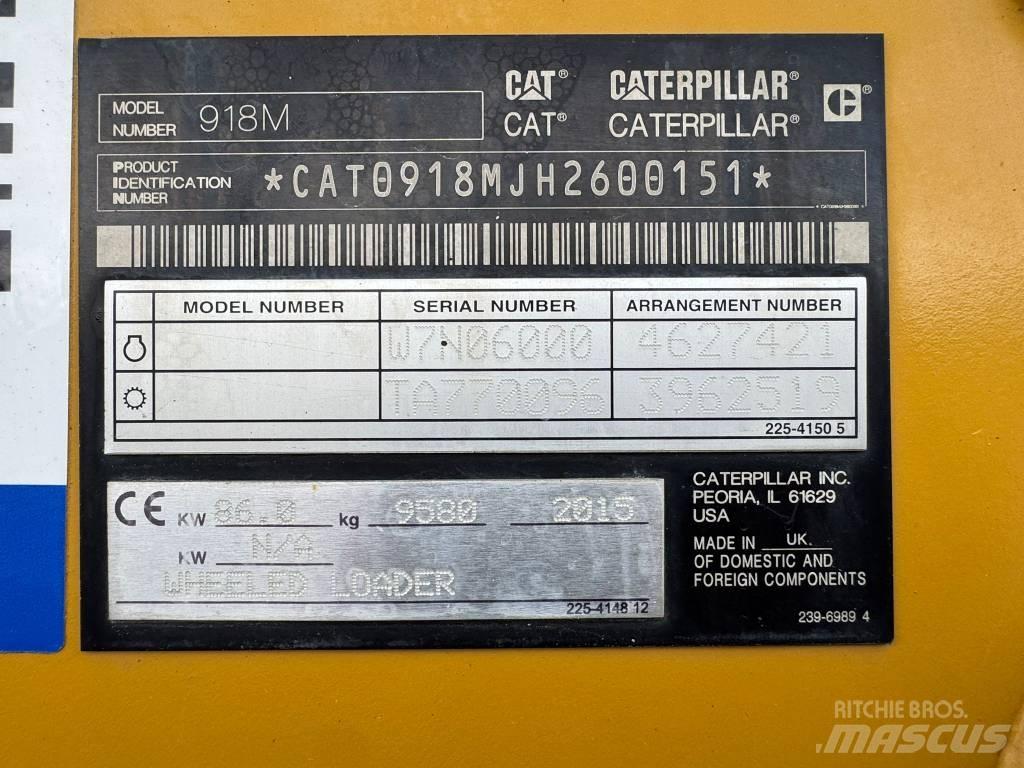 CAT 918 M لوادر بعجل