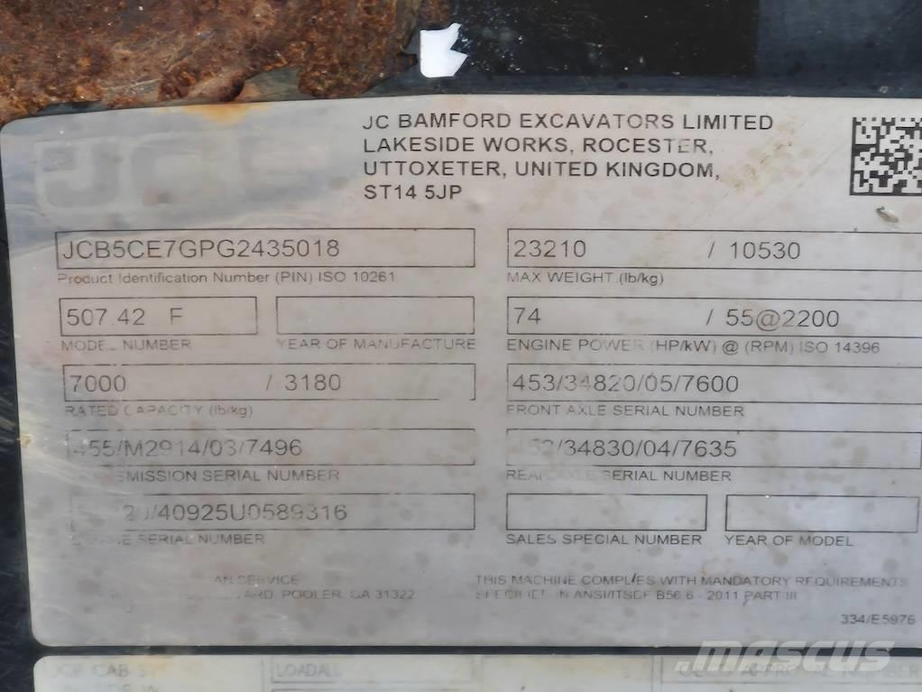 JCB 507-42 مناولات متداخلة