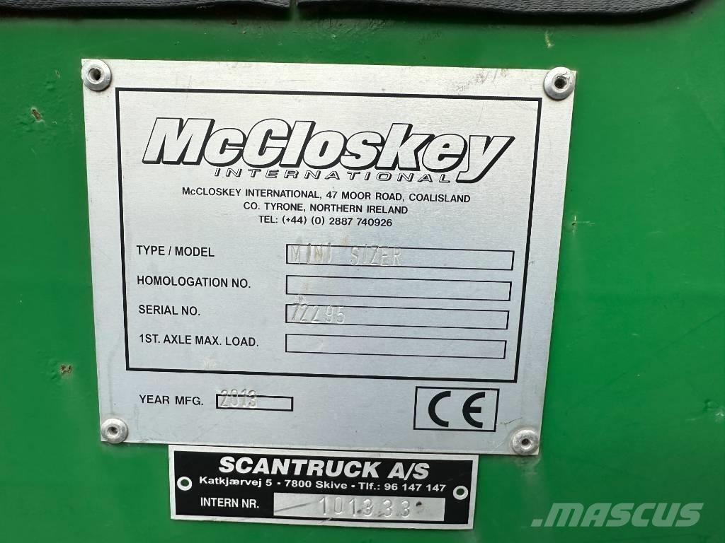 McCloskey MINI SIZER الكسارات المتنقلة