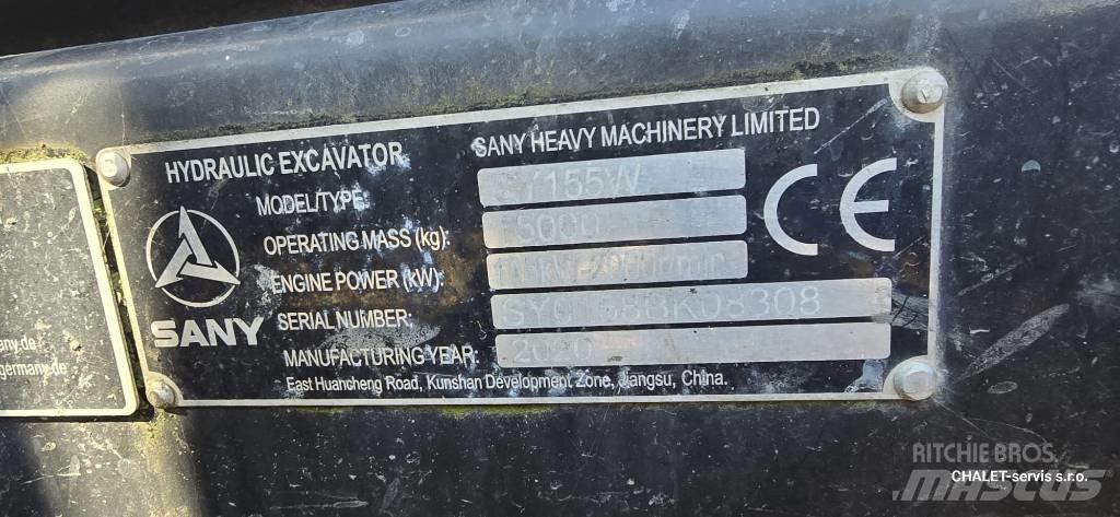 Sany SY 155 W حفارات بعجل