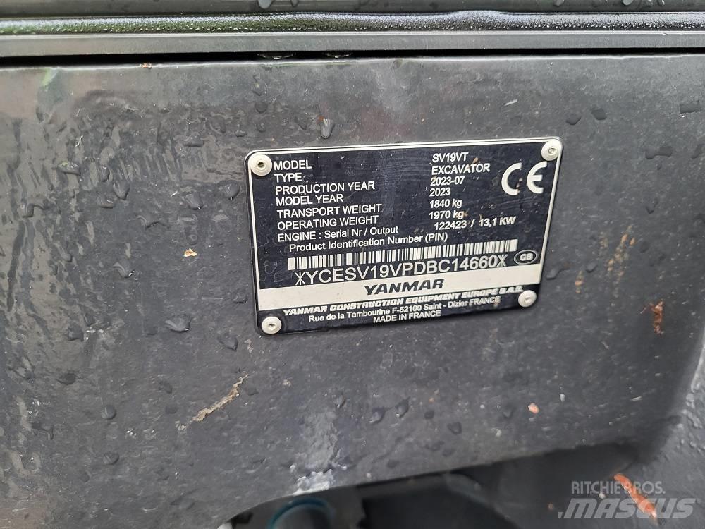 Yanmar SV 19 VT حفارات صغيرة أقل من 7 طن (حفارات صغيرة)