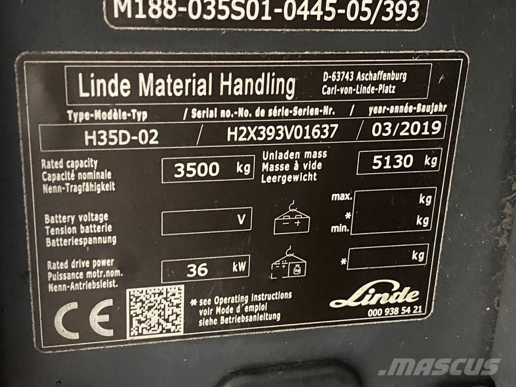Linde H35D-02 شاحنات الديزل