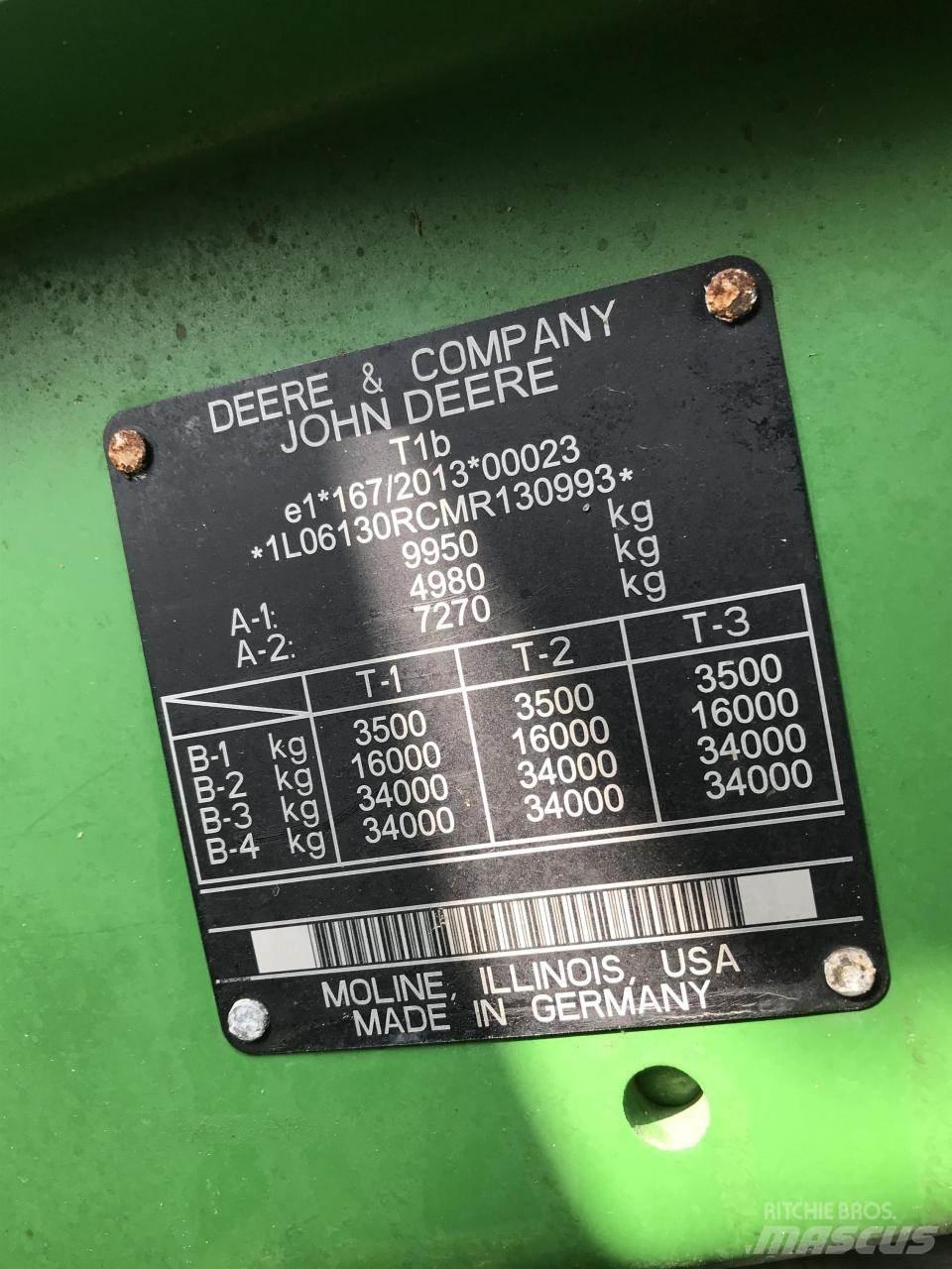 John Deere 6130R الجرارات