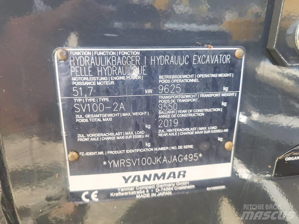Yanmar SV 100-2A حفارات وسط 7 طن - 12 طن