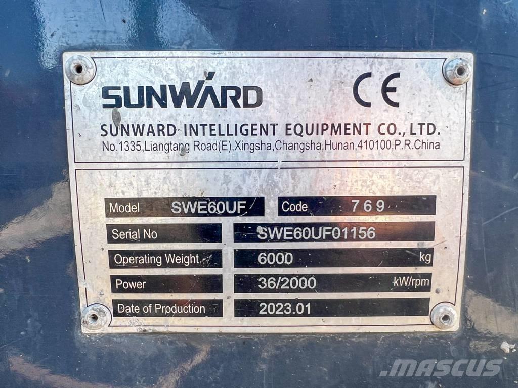 Sunward 60UF حفارات صغيرة أقل من 7 طن (حفارات صغيرة)