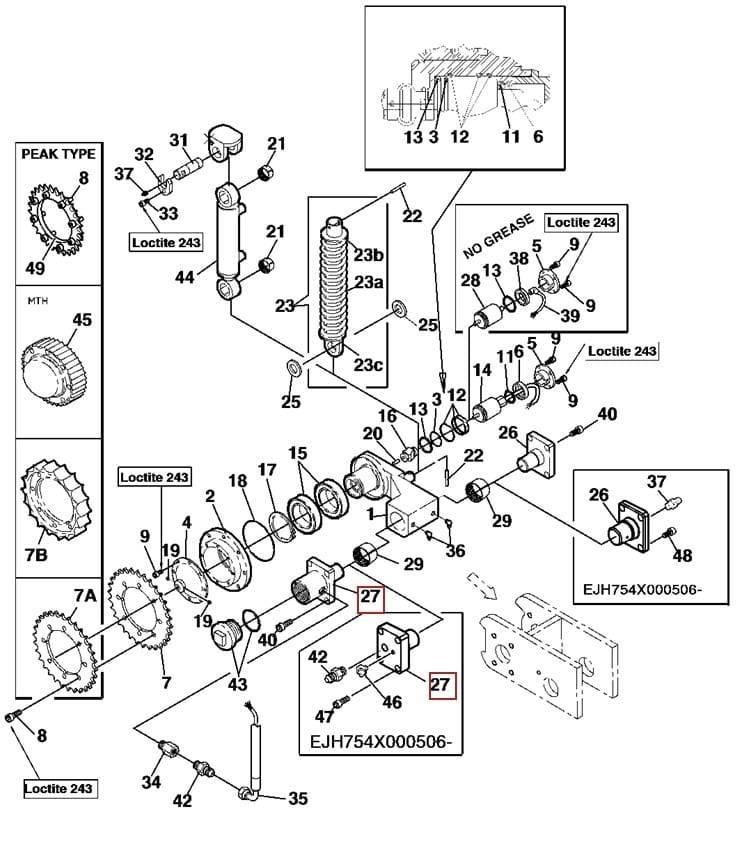  Sworzeń F063515 رؤوس حصادات