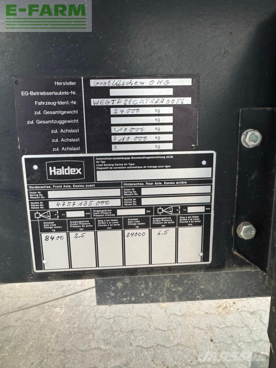  Güde Grotlüschen مقطورات للأغراض العامة