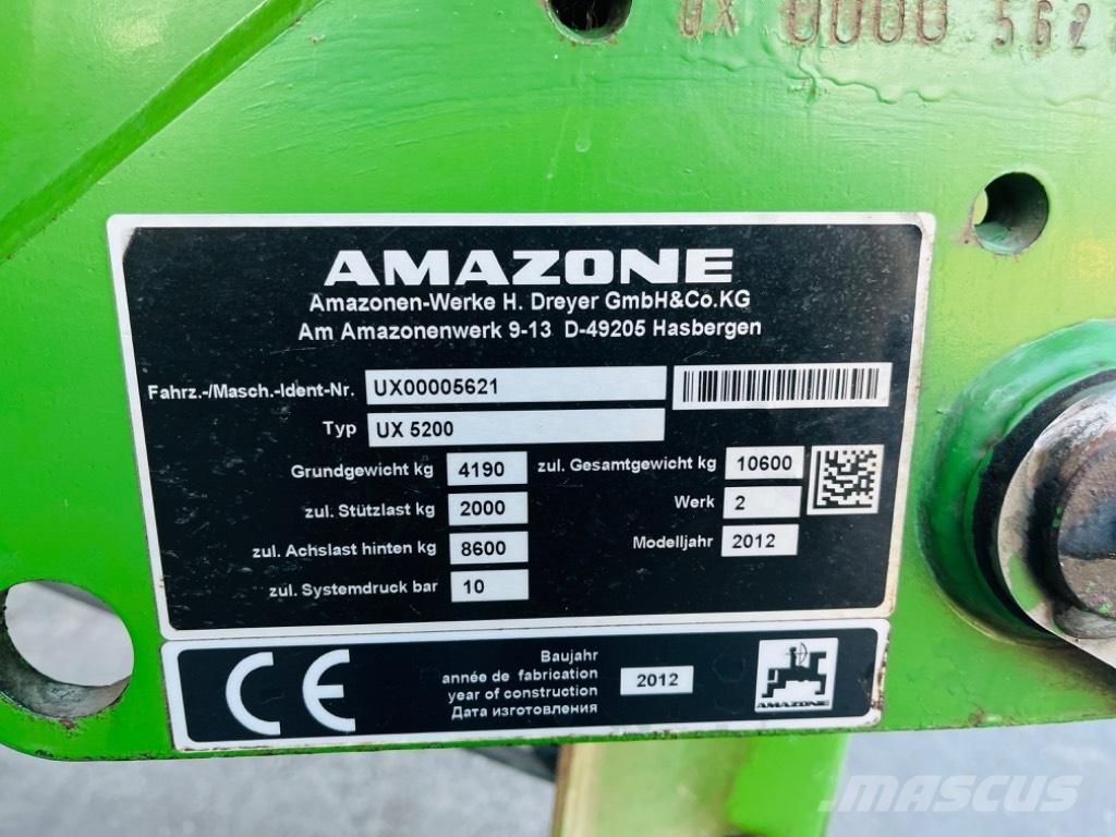 Amazone UX 5200 الرشاشات