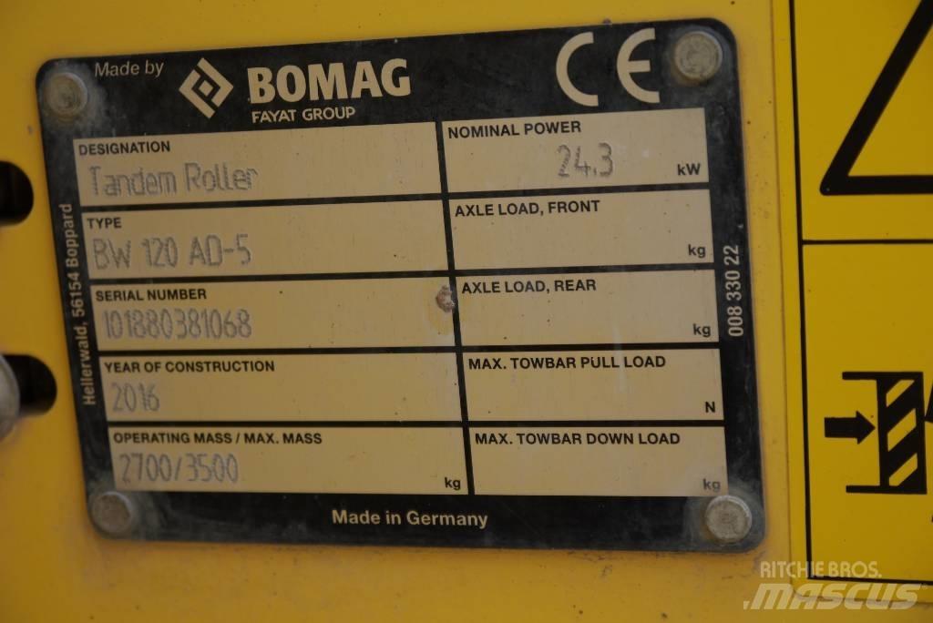 Bomag BW 120 AD-5 مداحل ثنائية الاسطوانة