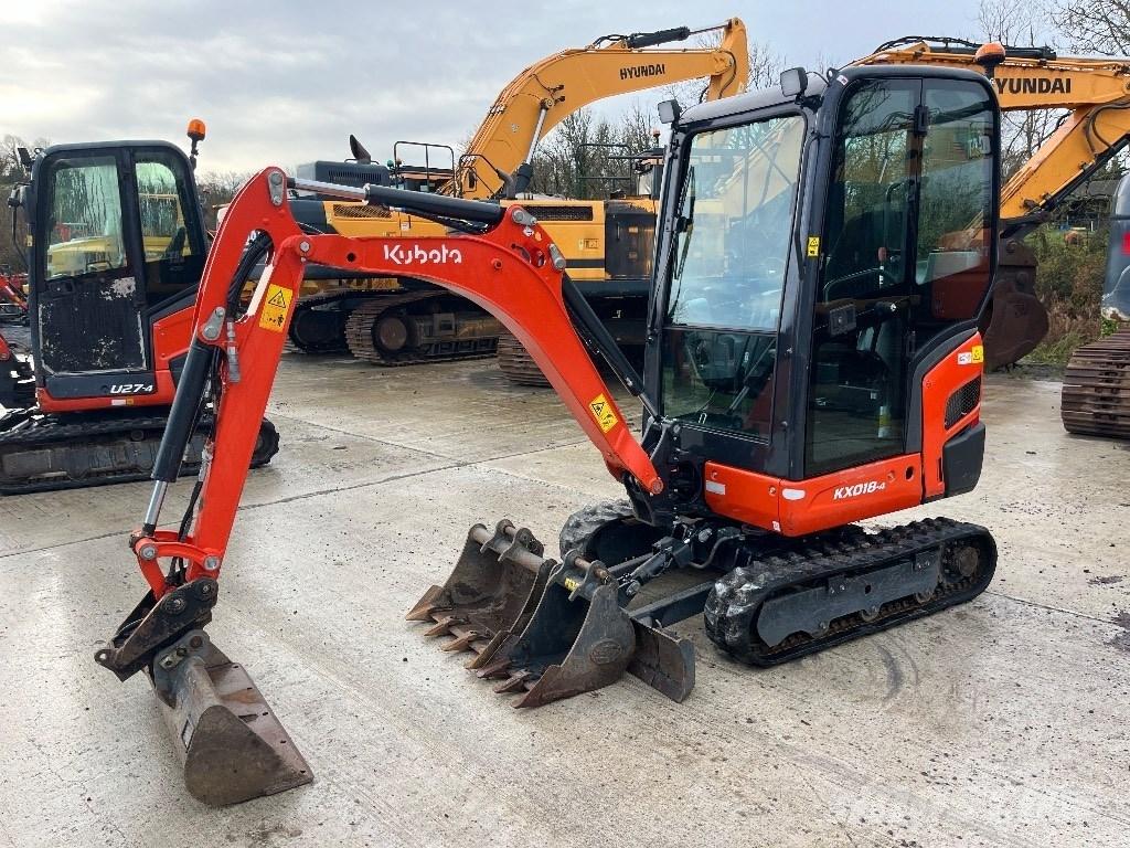 Kubota KX 018-4 حفارات صغيرة أقل من 7 طن (حفارات صغيرة)