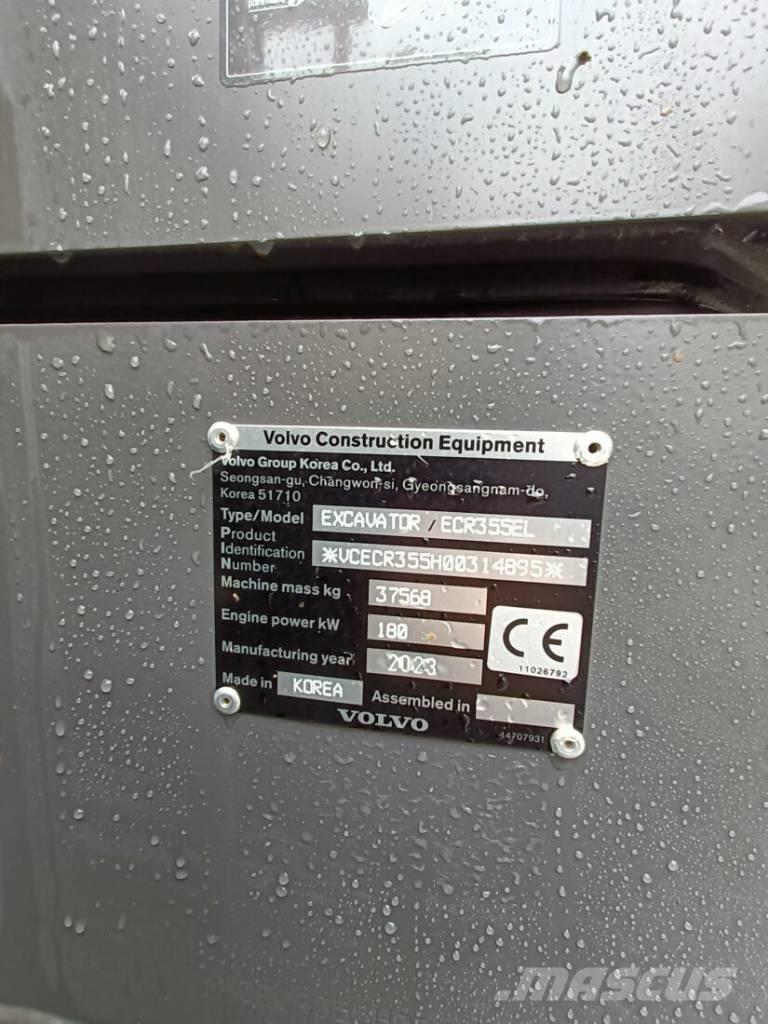 Volvo ECR 355 EL حفارات زحافة