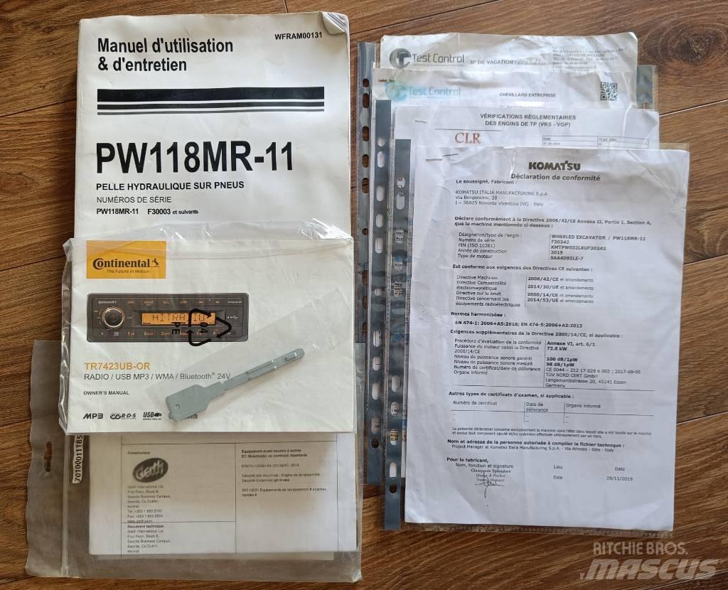 Komatsu PW118 MR-11 حفارات بعجل