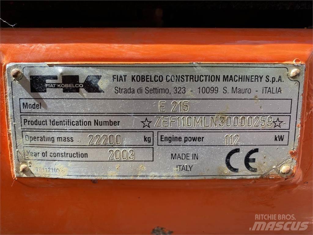 Fiat-Kobelco E215 حفارات زحافة