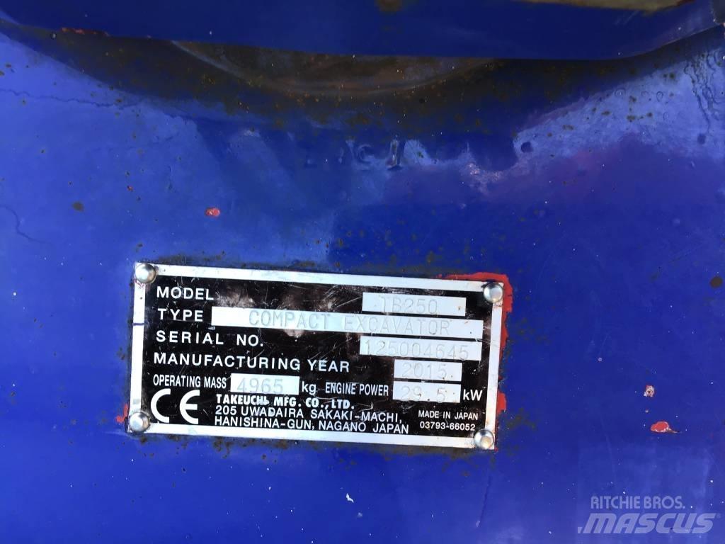 Takeuchi TB 250 حفارات صغيرة أقل من 7 طن (حفارات صغيرة)