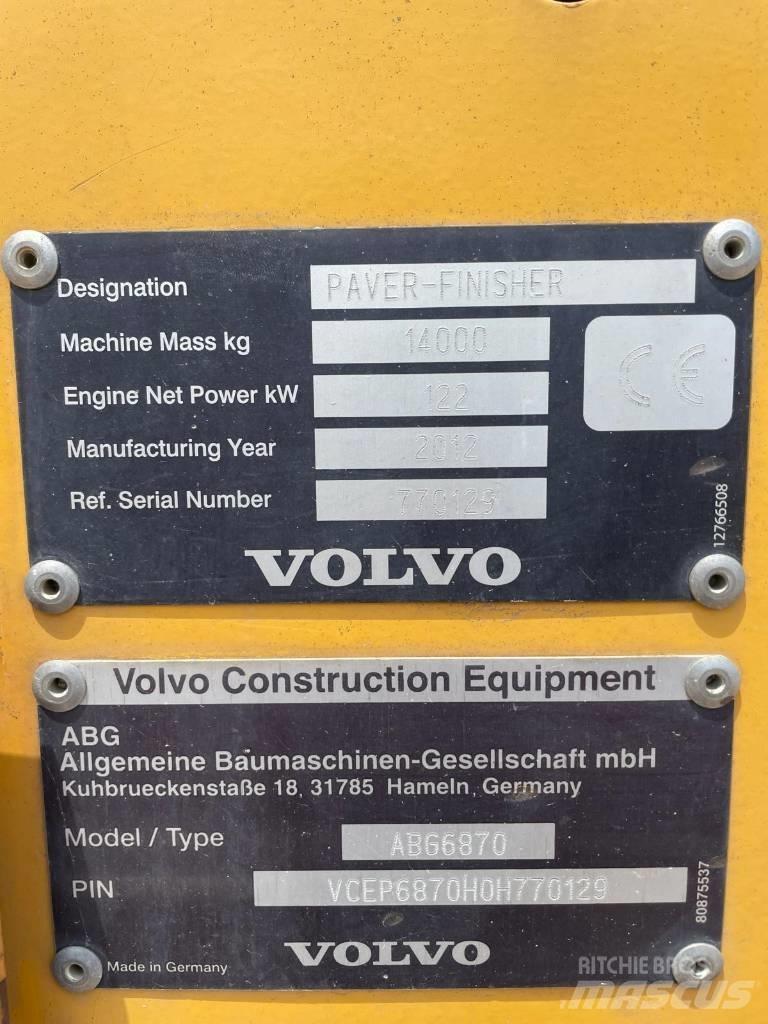 Volvo ABG 6870 معدات السفلتة