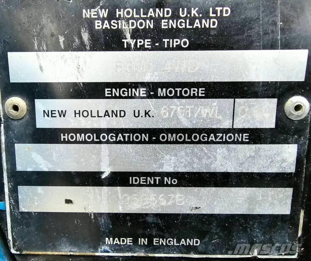 New Holland 8360 DT الجرارات