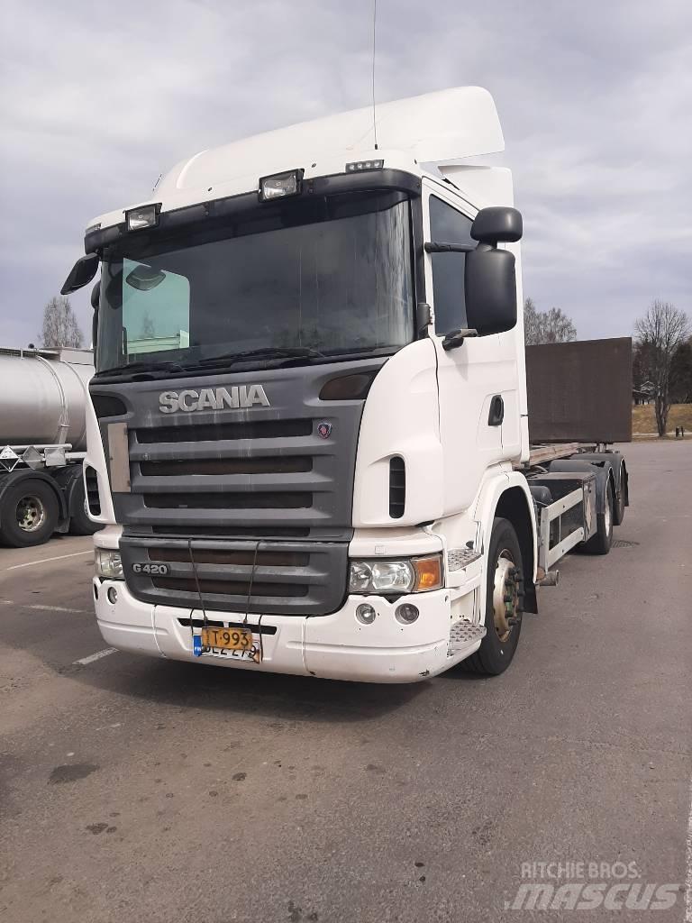 Scania G 420 شاحنات الحاويات