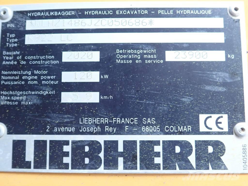 Liebherr R 922 LC حفارات زحافة