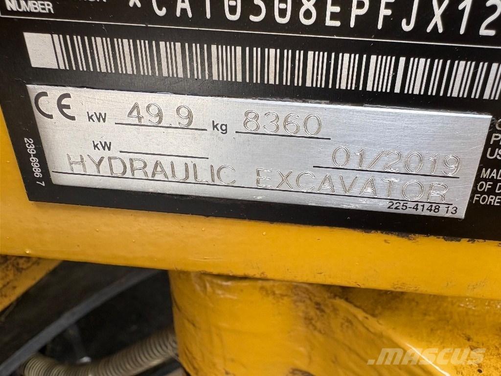 CAT 308 E 2 CR حفارات وسط 7 طن - 12 طن