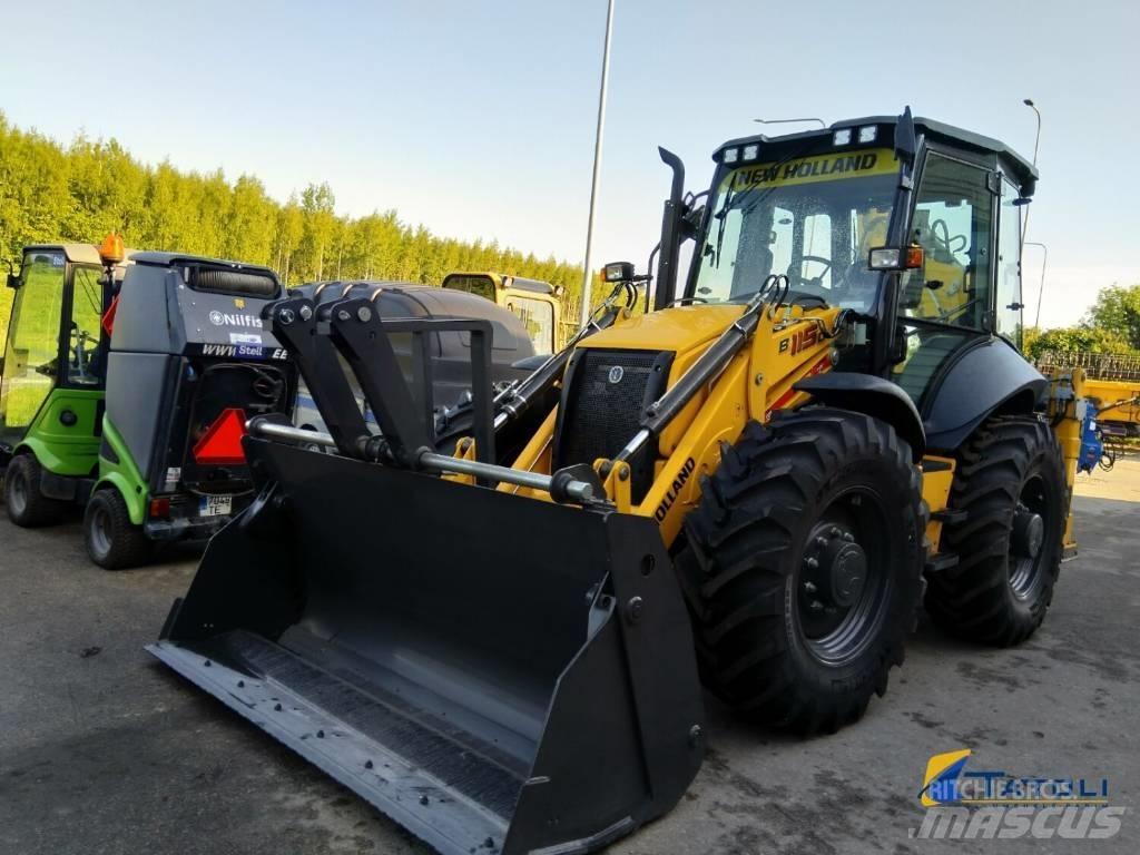 New Holland B 115 D لوادر ذات جرافات عكسية