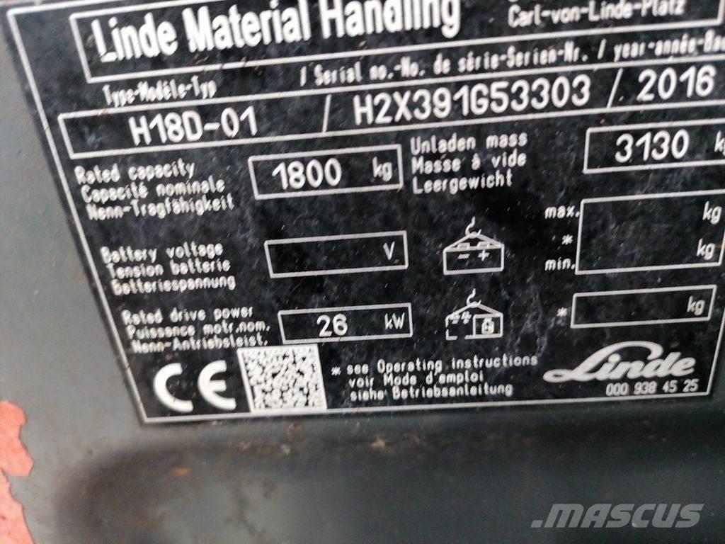 Linde H18D-02 شاحنات الديزل