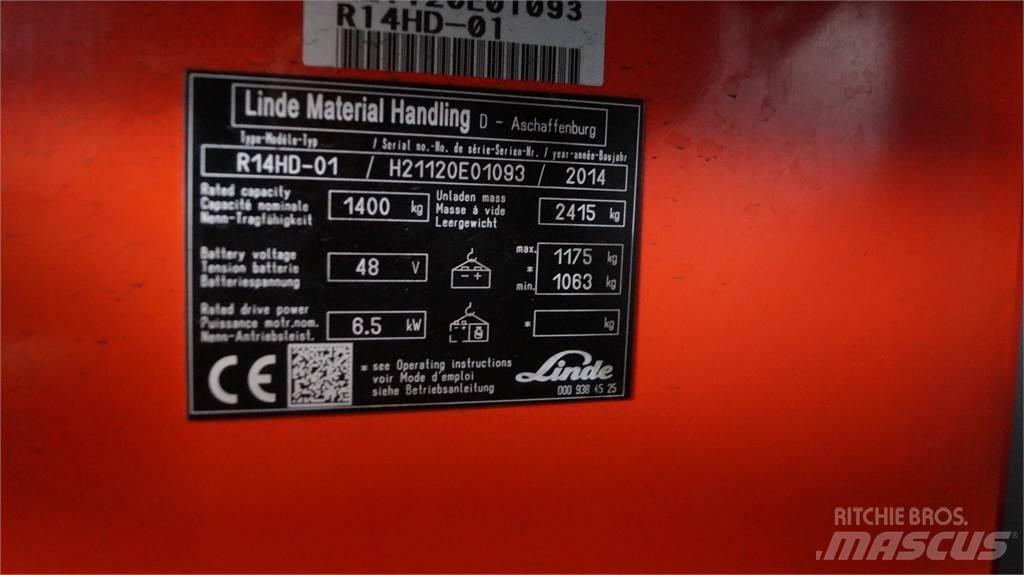 Linde R14HD شاحنة مناولة