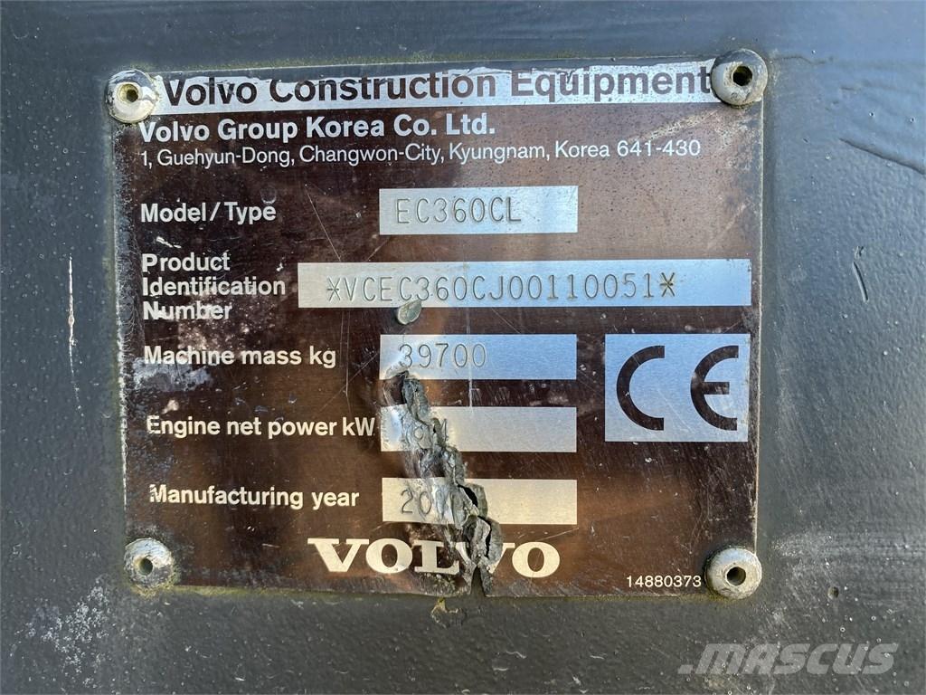 Volvo EC 360 C L حفارات زحافة