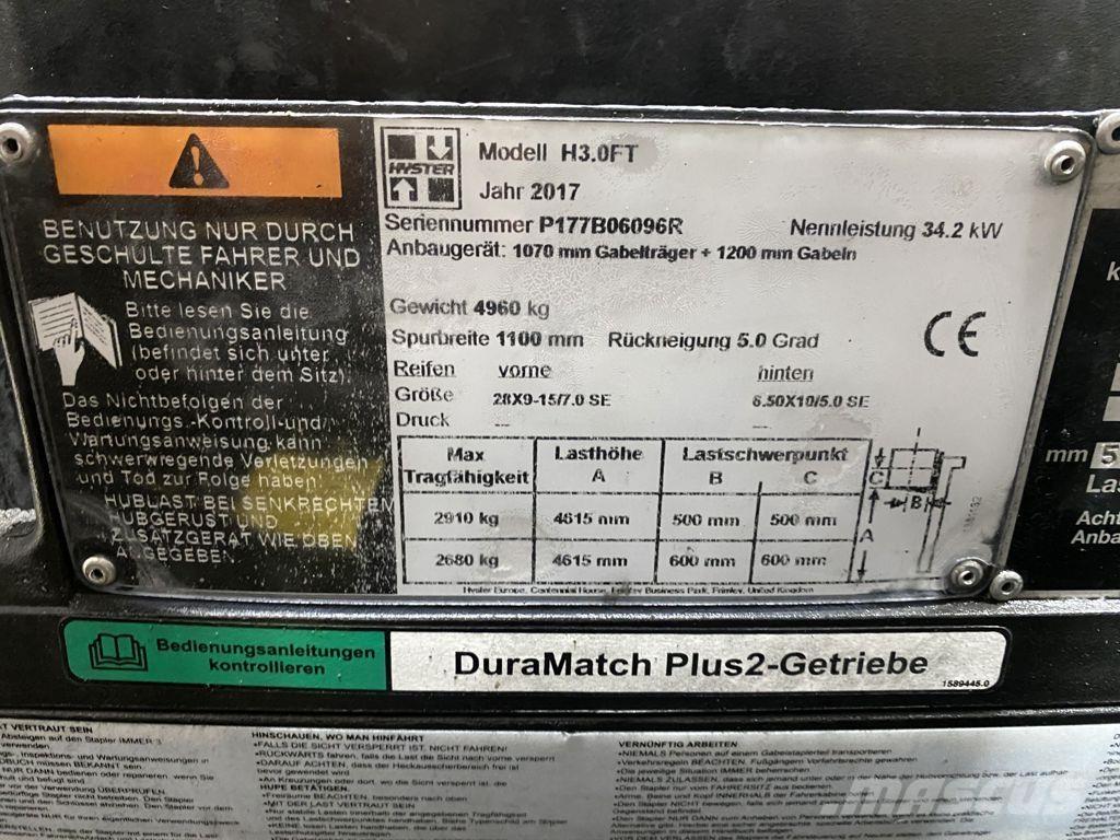 Hyster H3.0FT شاحنات الديزل