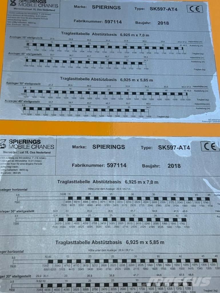 Spierings SK 597 AT4 رافعات برجية