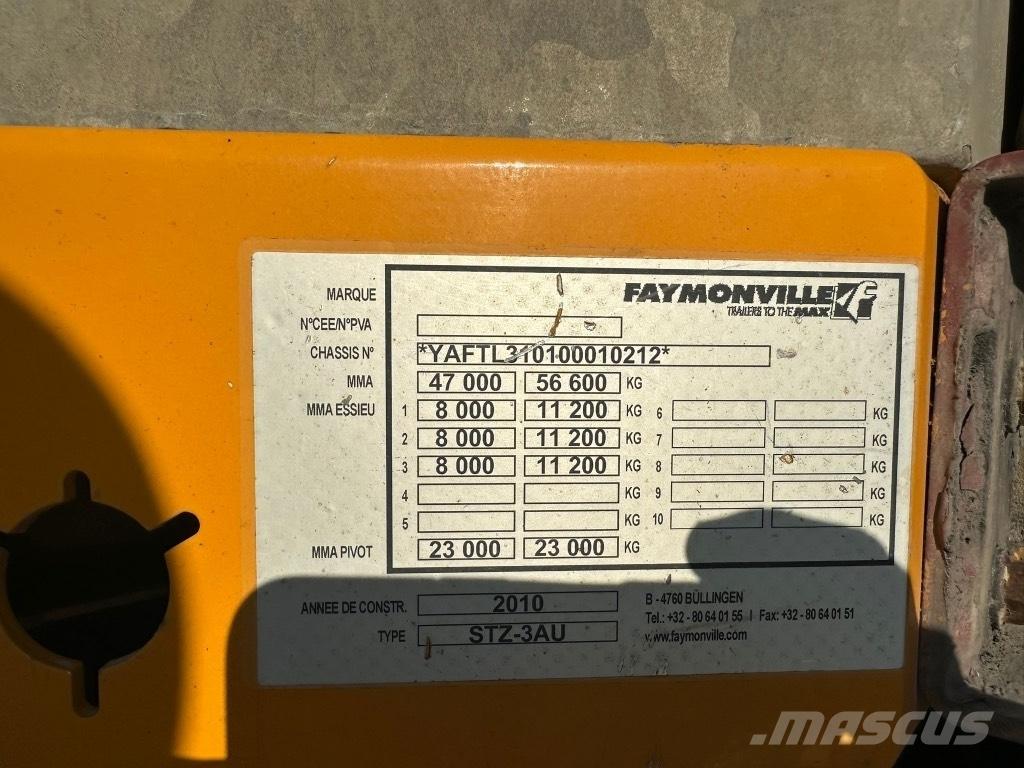 Faymonville STZ-3AU نصف مقطورة مسطحة منخفضة
