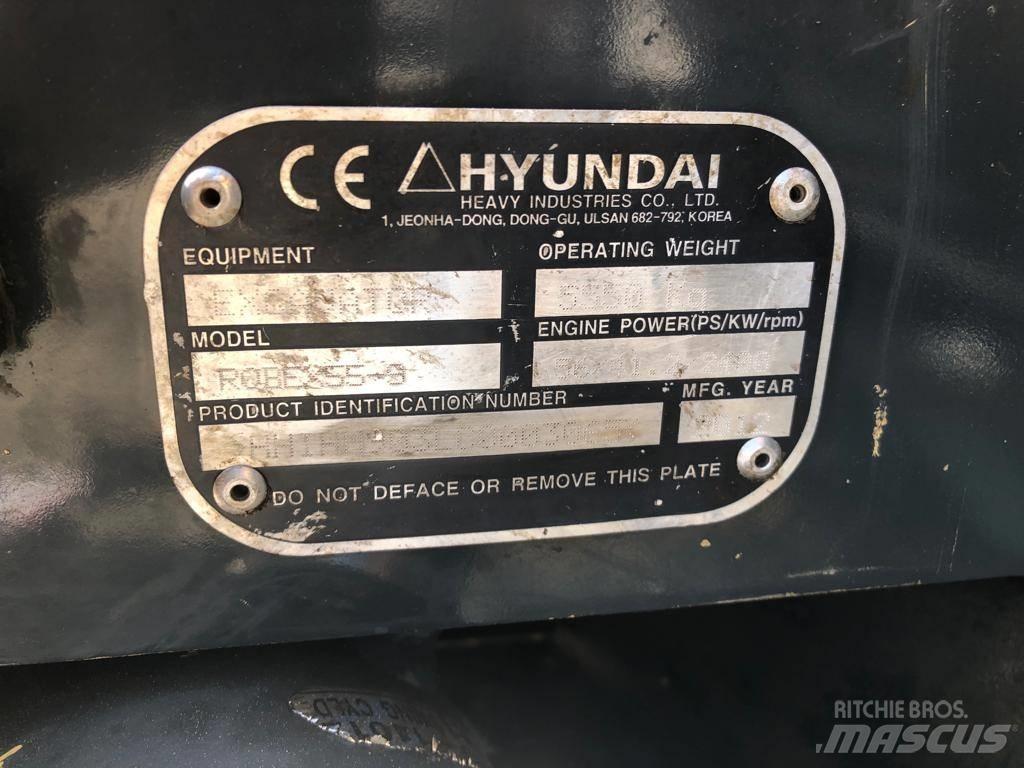 Hyundai R55-9 حفارات صغيرة أقل من 7 طن (حفارات صغيرة)