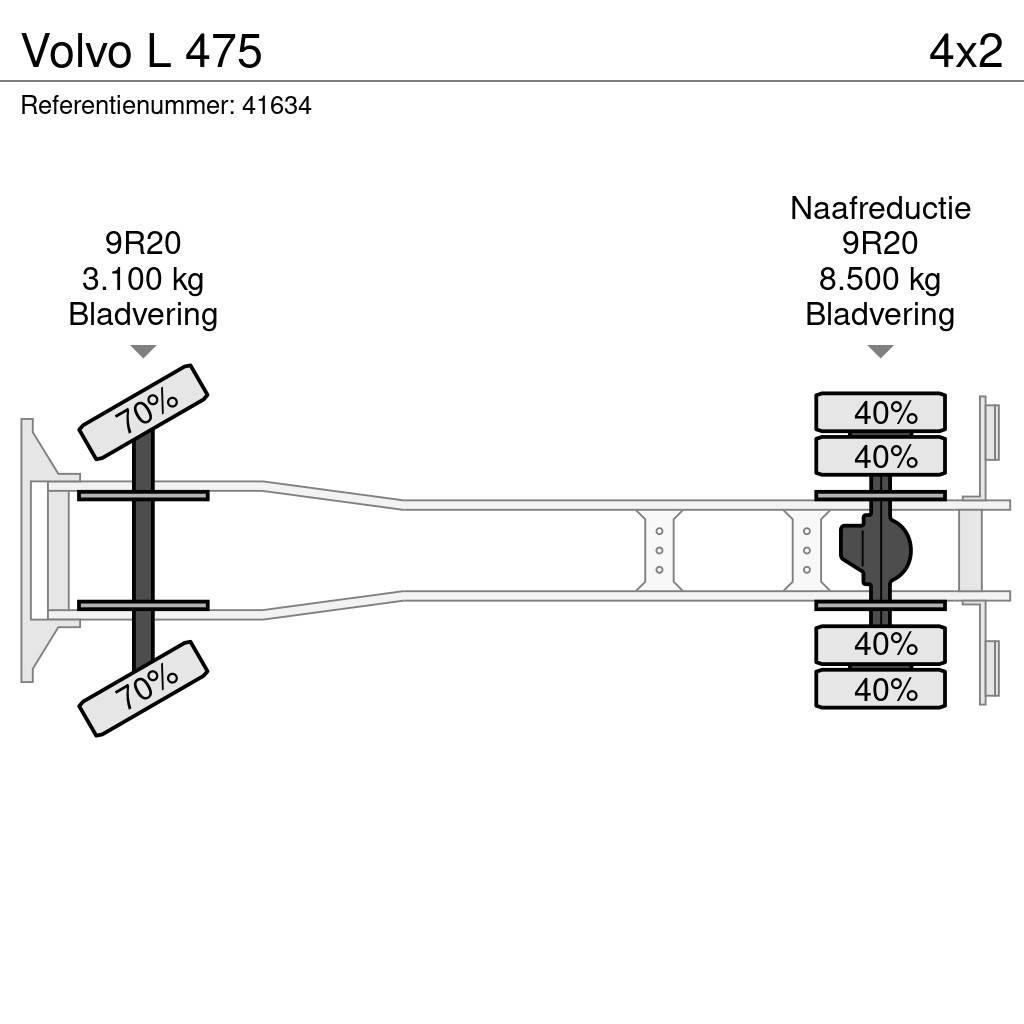 Volvo L 475 شاحنات مسطحة/مفصلية الجوانب