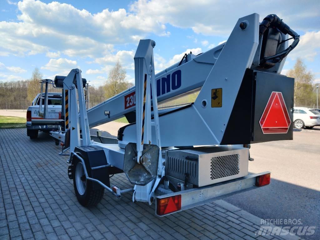 Dino 230 T Skylift المنصات الهوائية المثبتة على مقطورة