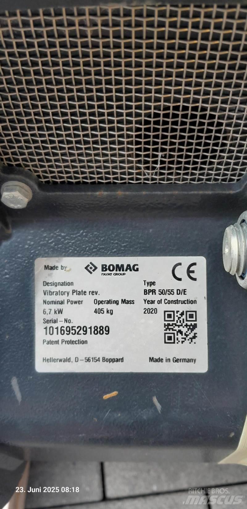 Bomag BPR 50/55 DE دكاكات أفقية