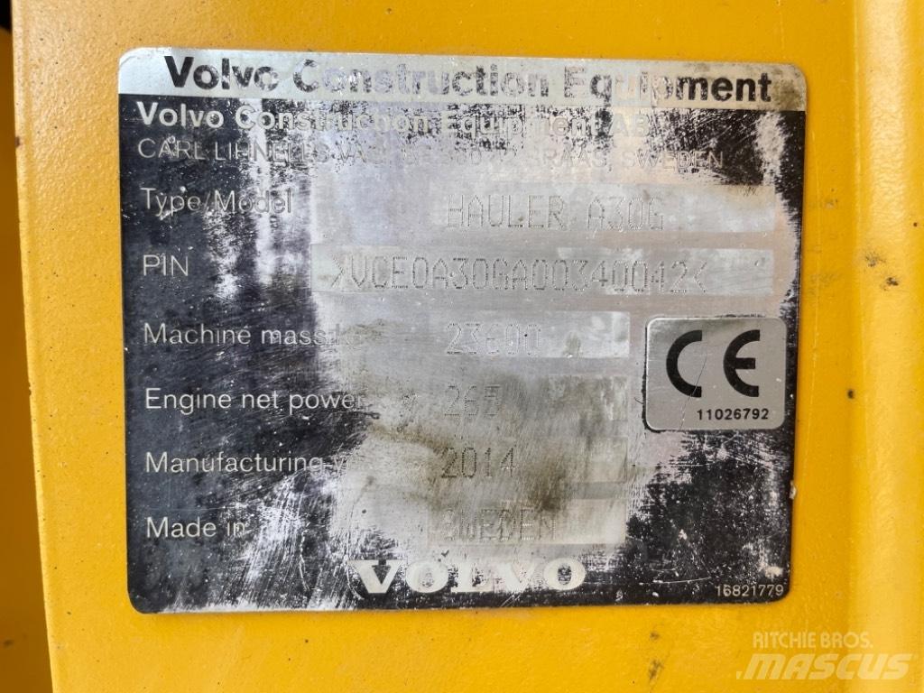 Volvo A 30 G ساحبات مفصلية