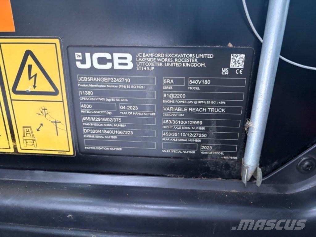 JCB 540-180 مناولات متداخلة