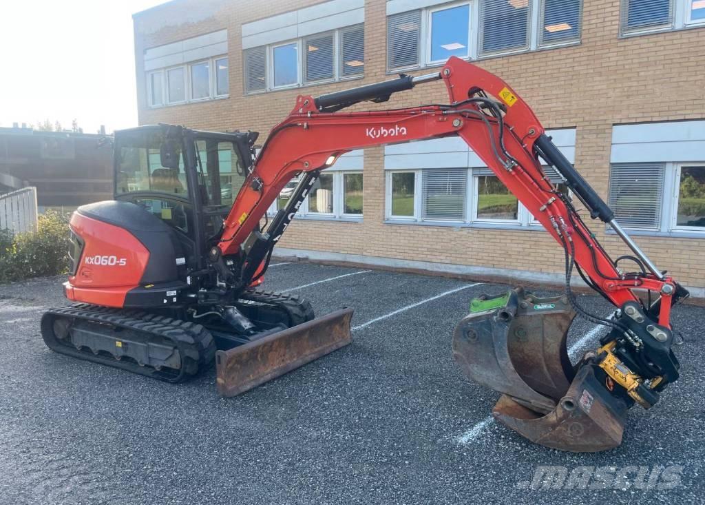 Kubota KX 060-5 حفارات صغيرة أقل من 7 طن (حفارات صغيرة)
