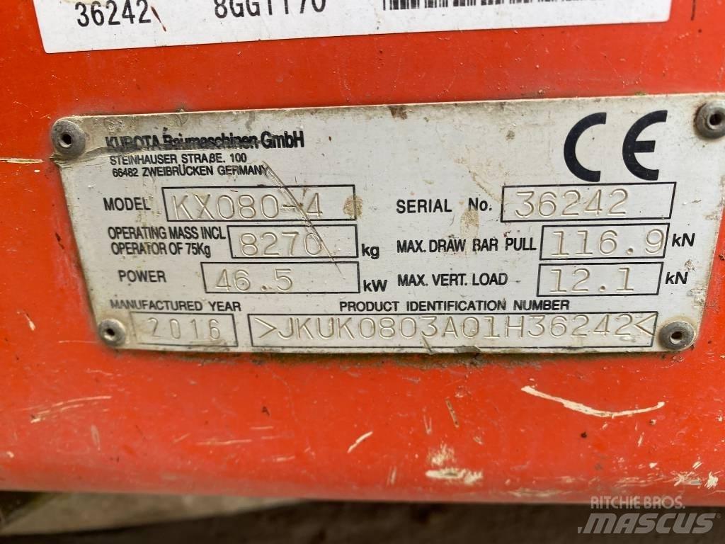 Kubota KX 080-4 حفارات وسط 7 طن - 12 طن