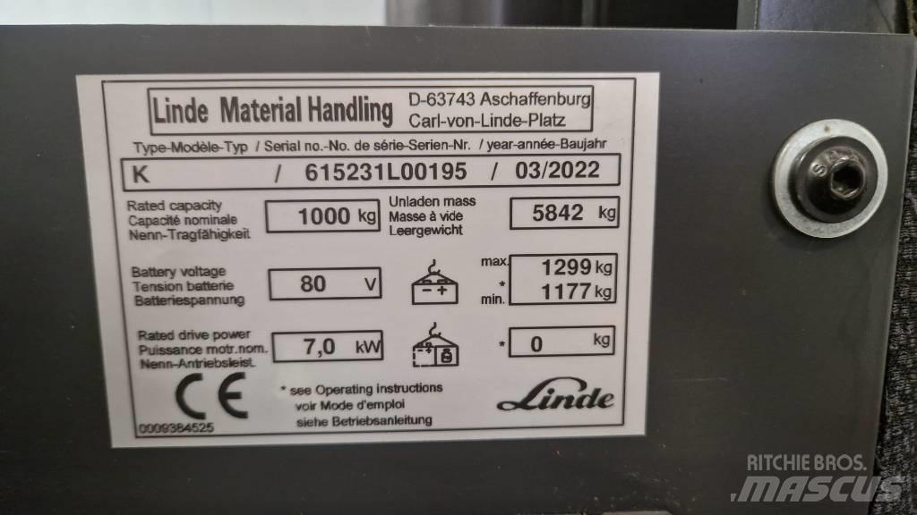 Linde K شاحنات ذات رافعات شوكية تعمل بالكهرباء