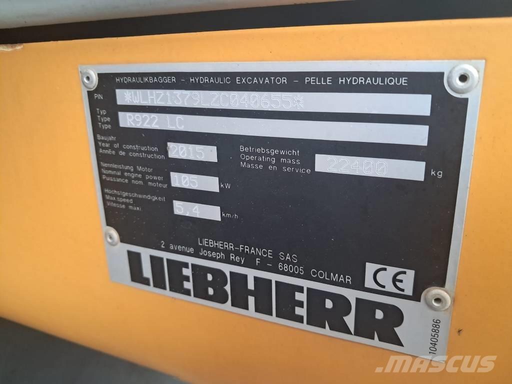 Liebherr R 922 LC حفارات زحافة
