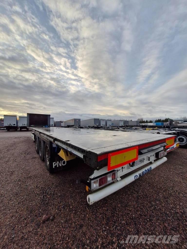 Krone Flatbed Nordic نصف مقطورات مسطحة / مفصلية الجوانب
