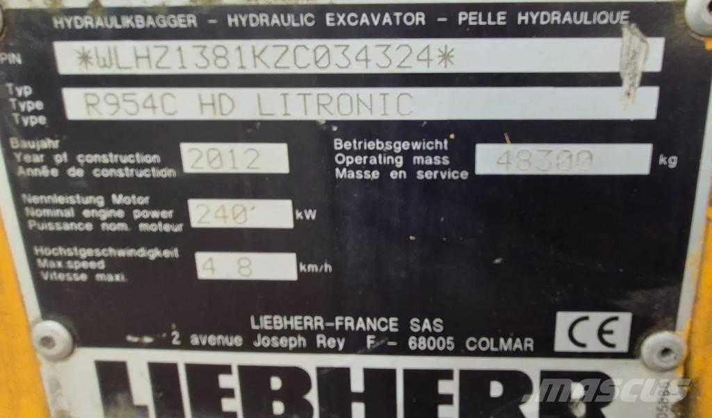 Liebherr r954c حفارات زحافة
