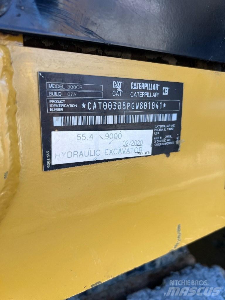 CAT 308 C CR حفارات وسط 7 طن - 12 طن
