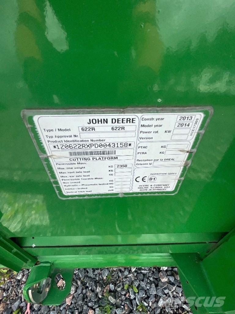 John Deere 622R رؤوس الحصادات الدراسات
