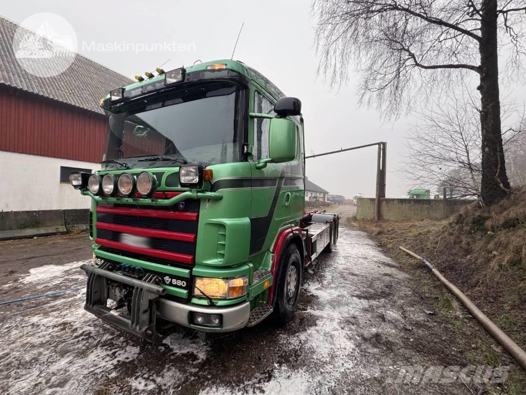 Scania R 164-580 شاحنات الرافعات الخطافية