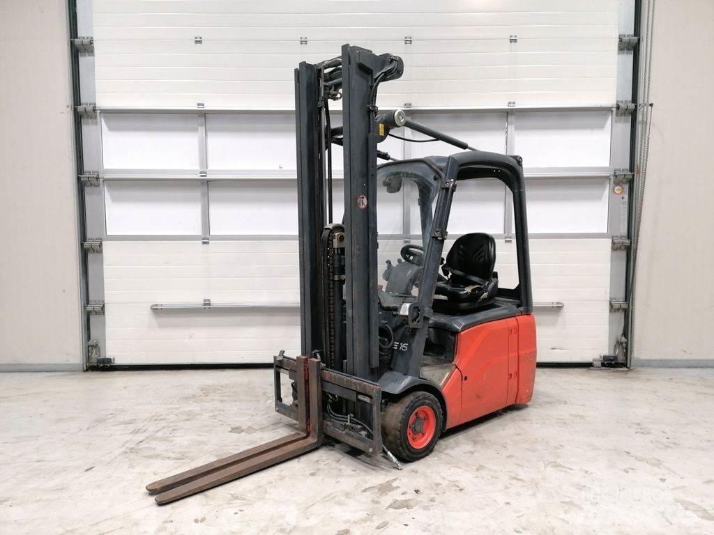 Linde E16C-00 شاحنات ذات رافعات شوكية تعمل بالكهرباء