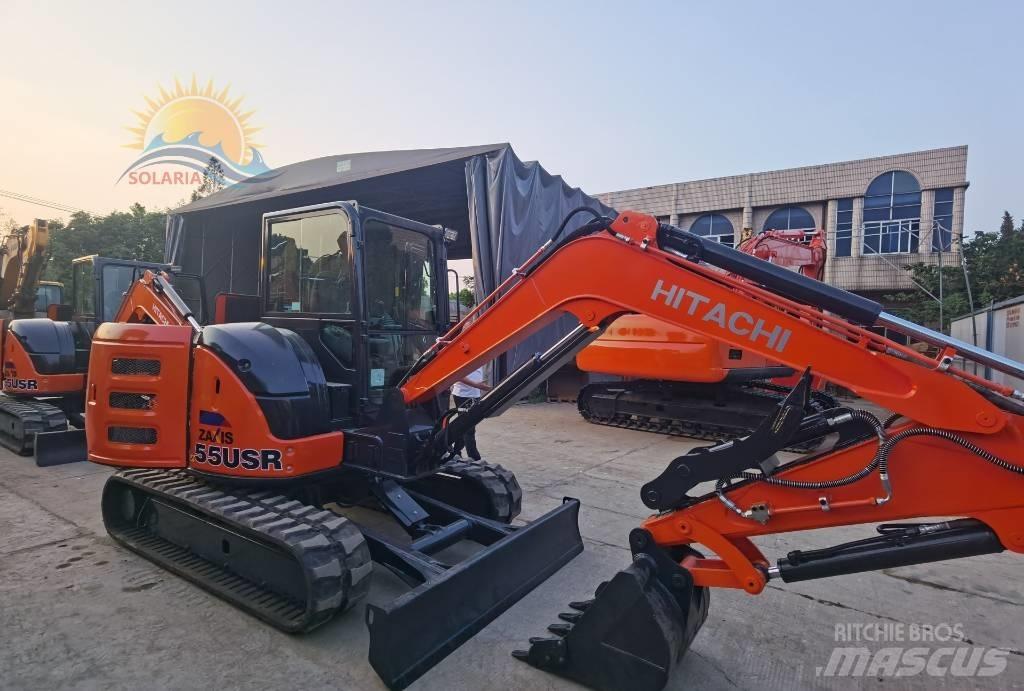 Hitachi zx55USR حفارات صغيرة أقل من 7 طن (حفارات صغيرة)