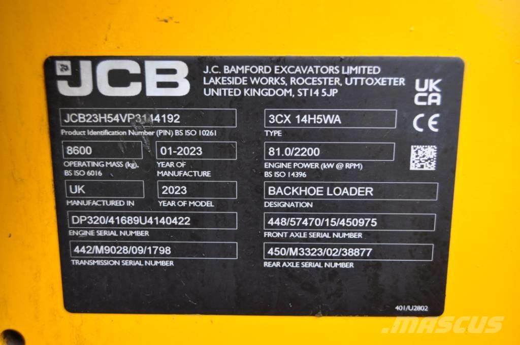 JCB 3 CX لوادر ذات جرافات عكسية