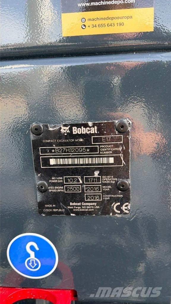 Bobcat E 17 حفارات صغيرة أقل من 7 طن (حفارات صغيرة)