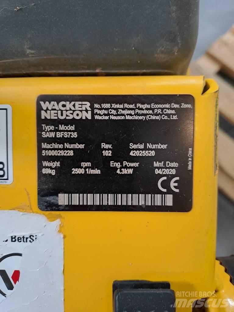 Wacker Neuson BFS735 مناشير صخور وخرسانة